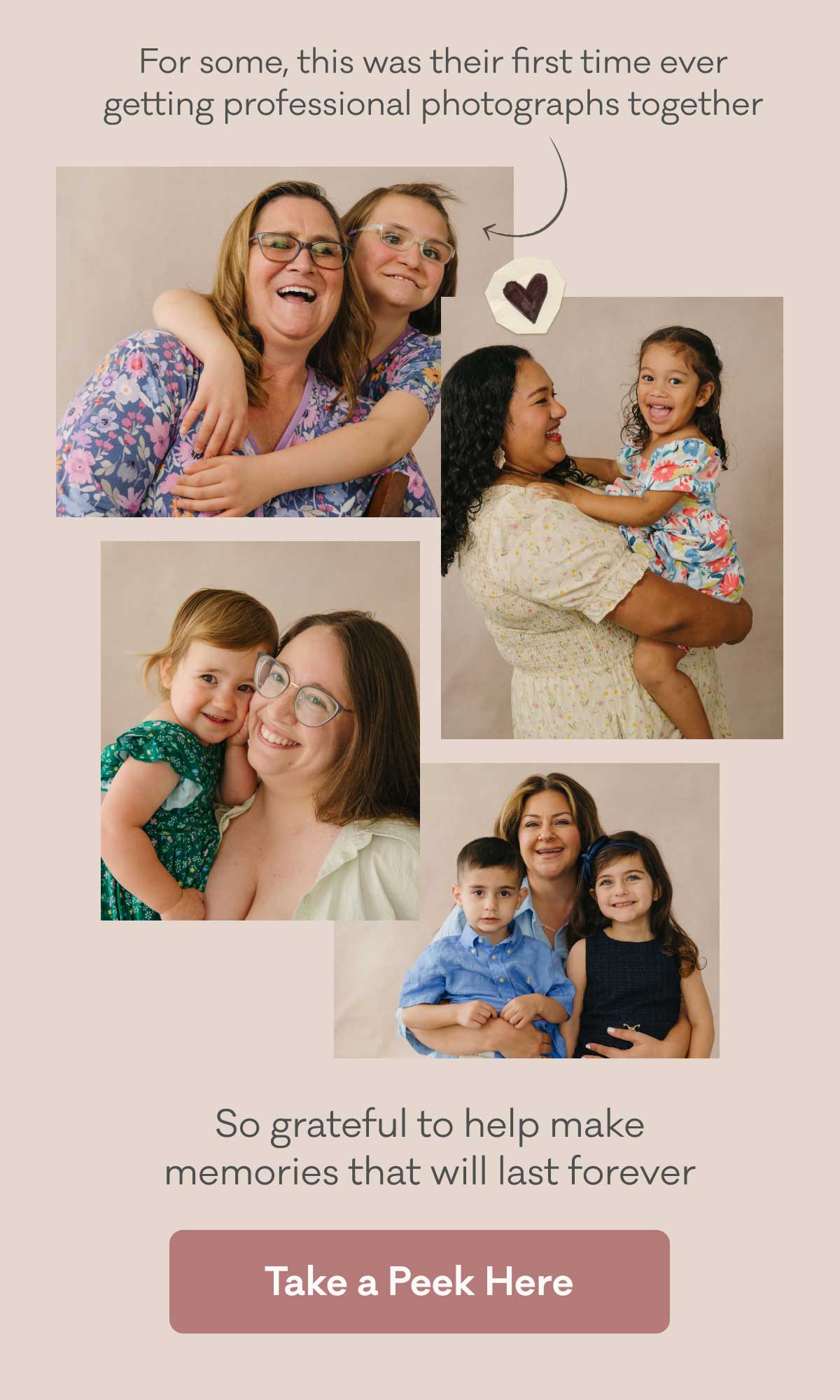 For some, this was their first time ever getting professional photographs together. So grateful to help make memories that will last forever. | Take a Peek Here