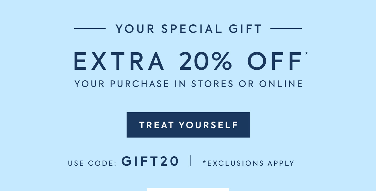 20% off your purchase