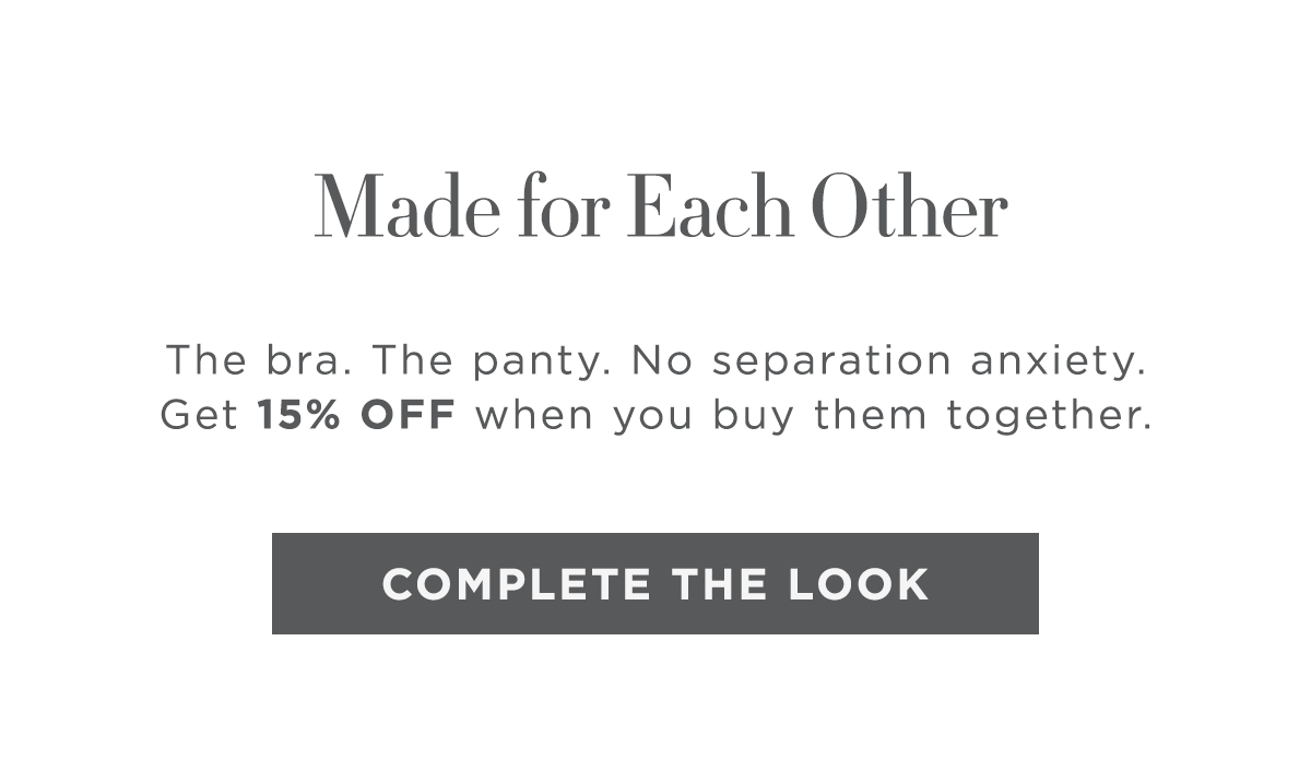 15% off when you buy the bra and panty