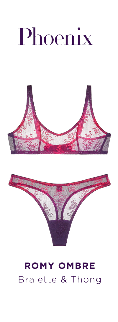 Romy Ombre Bralette + Thong