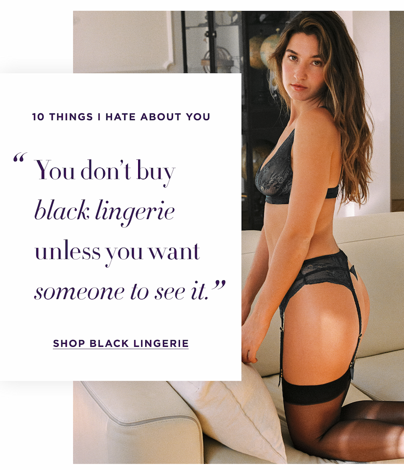 Shop Black Lingerie