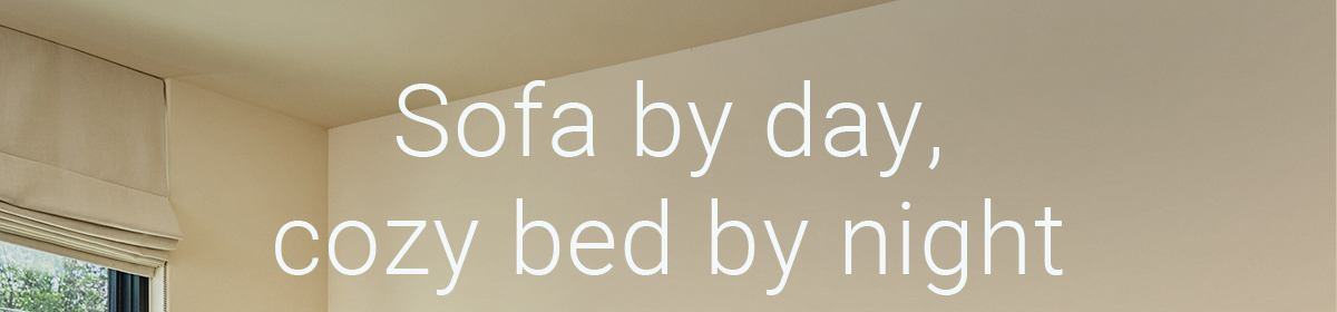 Sofa by day, cozy bed by night