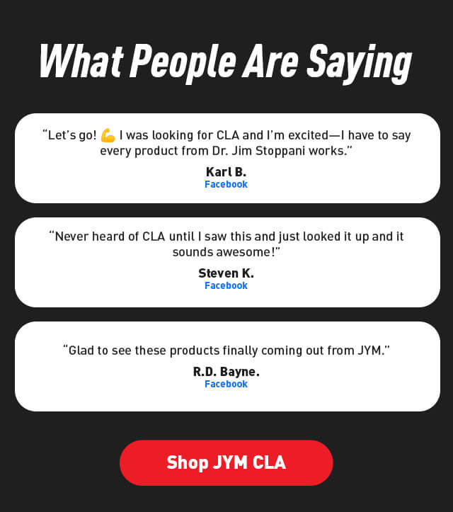 What people are saying about JYM CLA