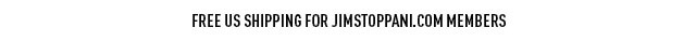 Free US shipping for JimStoppani.com members