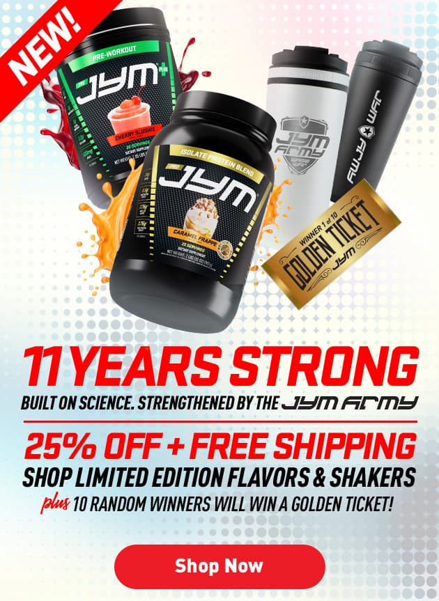 11 Year JYM Army Birthday Sale -- 25% off + free shipping