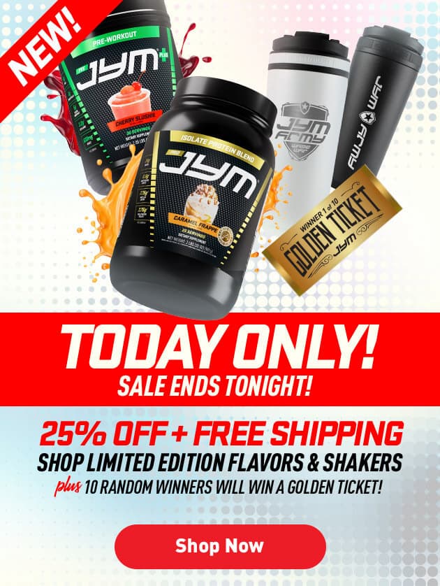 JYM Army Birthday Sale -- ends tonight! 25% off + free shipping