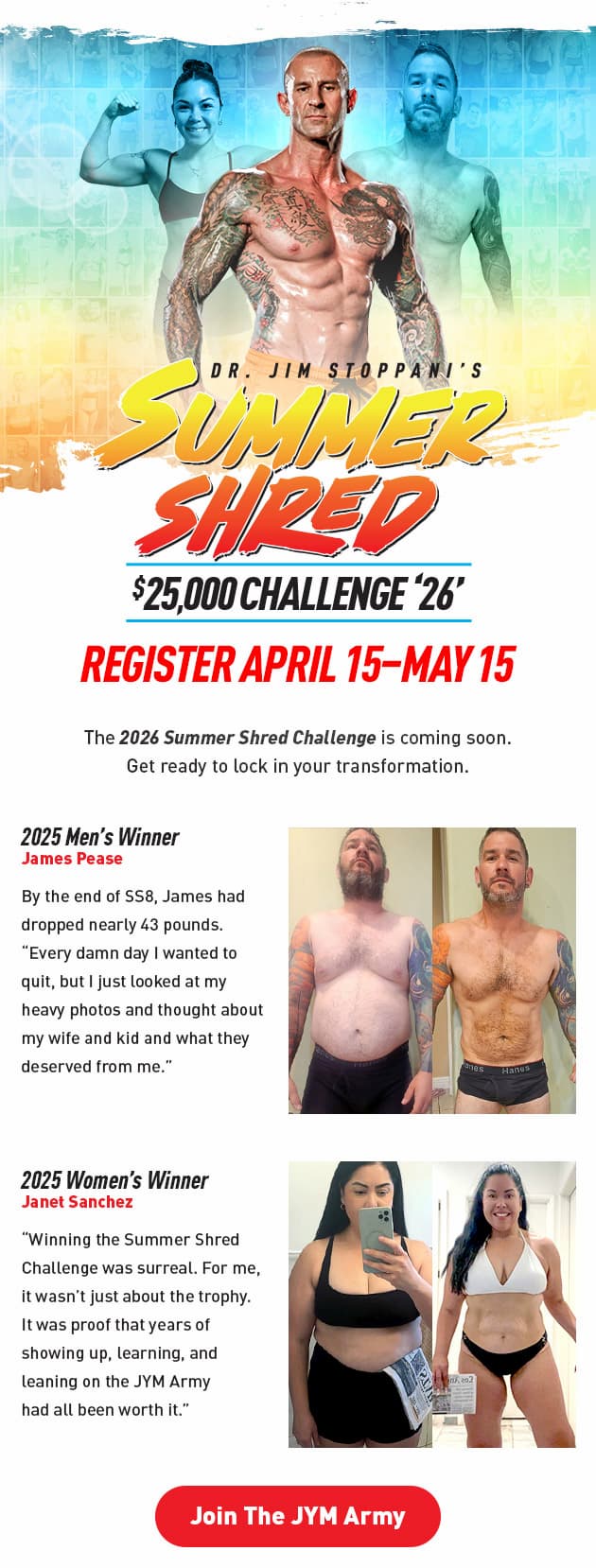 Jim Stoppani's Summer Shred Challenge 