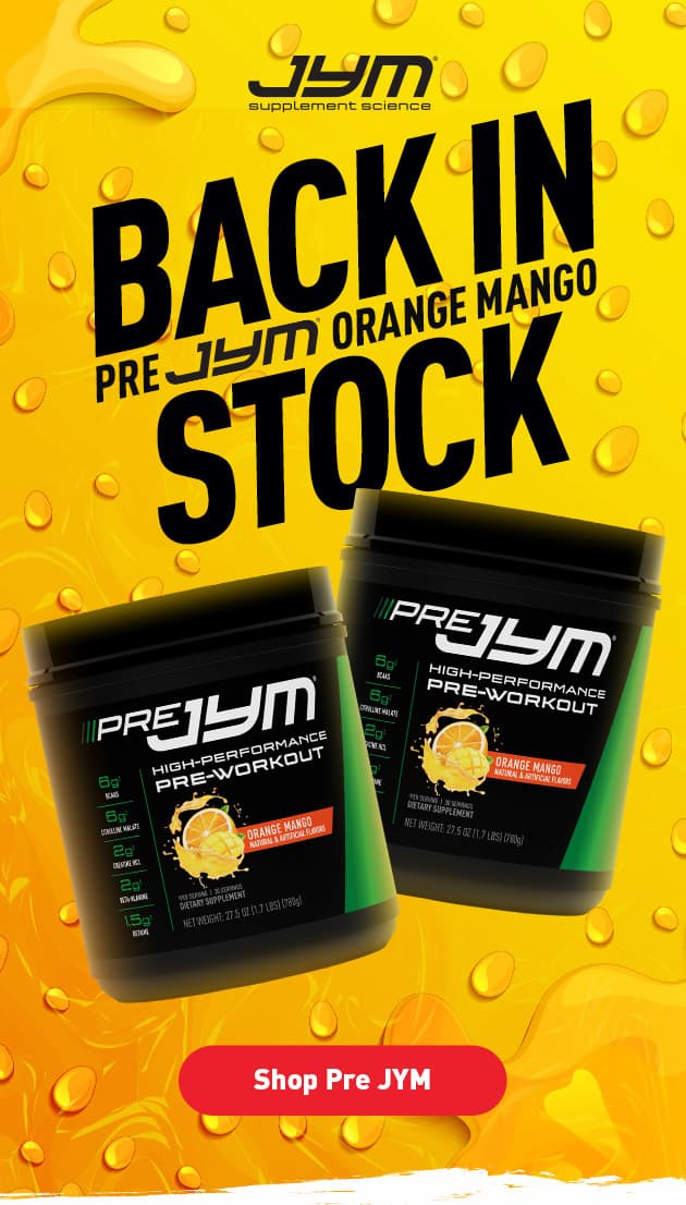 Back In Stock Pre JYM Orange Mango