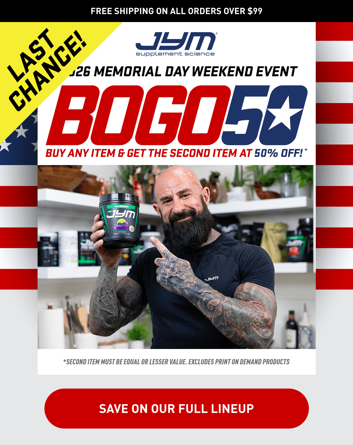 Save On Our Full Lineup - JYM Supplement Science