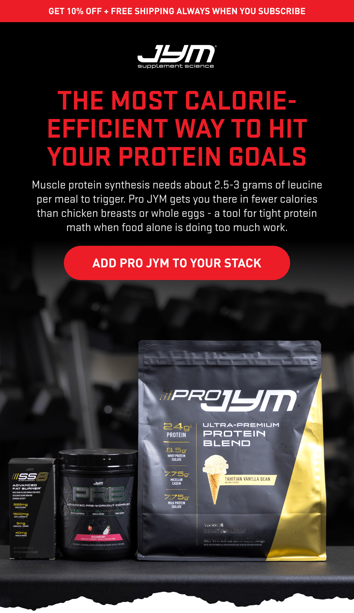 Add Pro JYM To Your Stack - JYM Supplement Science