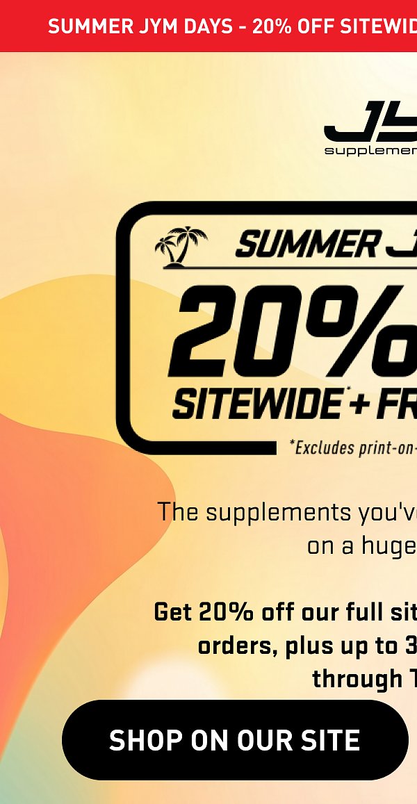 Shop On Our Site - JYM Supplements