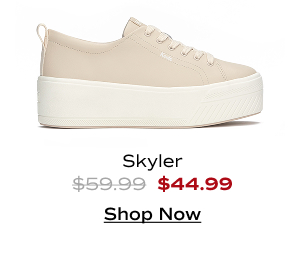 A side view of the Skyler Leather Lace-Up in peony pink. The shoe was $59.99 and is now $44.99 for a limited time. Shop Now.