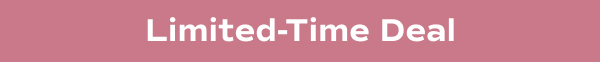A pink banner with text that says Limited-Time Deal.