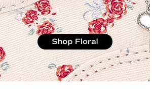 A closeup of floral print canvas. Shop Floral.
