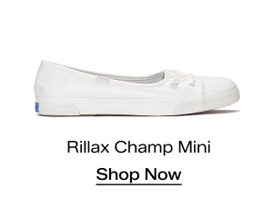 A side view of the Rillax Champ Mini Washed Twill Slip-On in snow white. Shop Now 