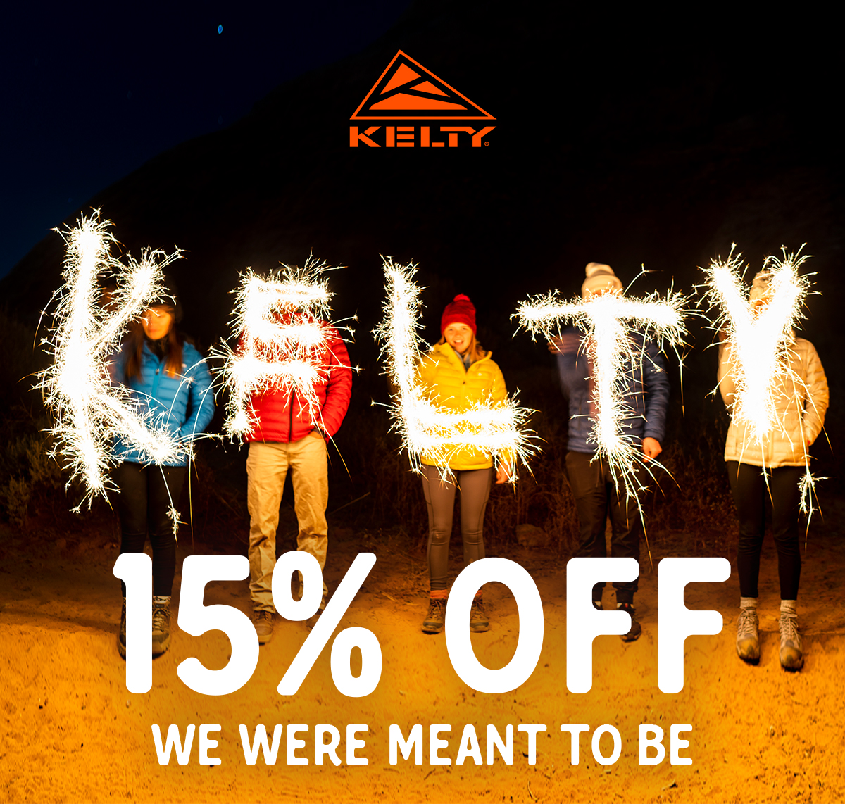 Kelty Offers 15% off and free shipping for your first order 