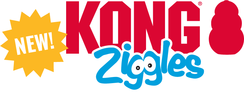 KONG Ziggles logo and "New!" symbol