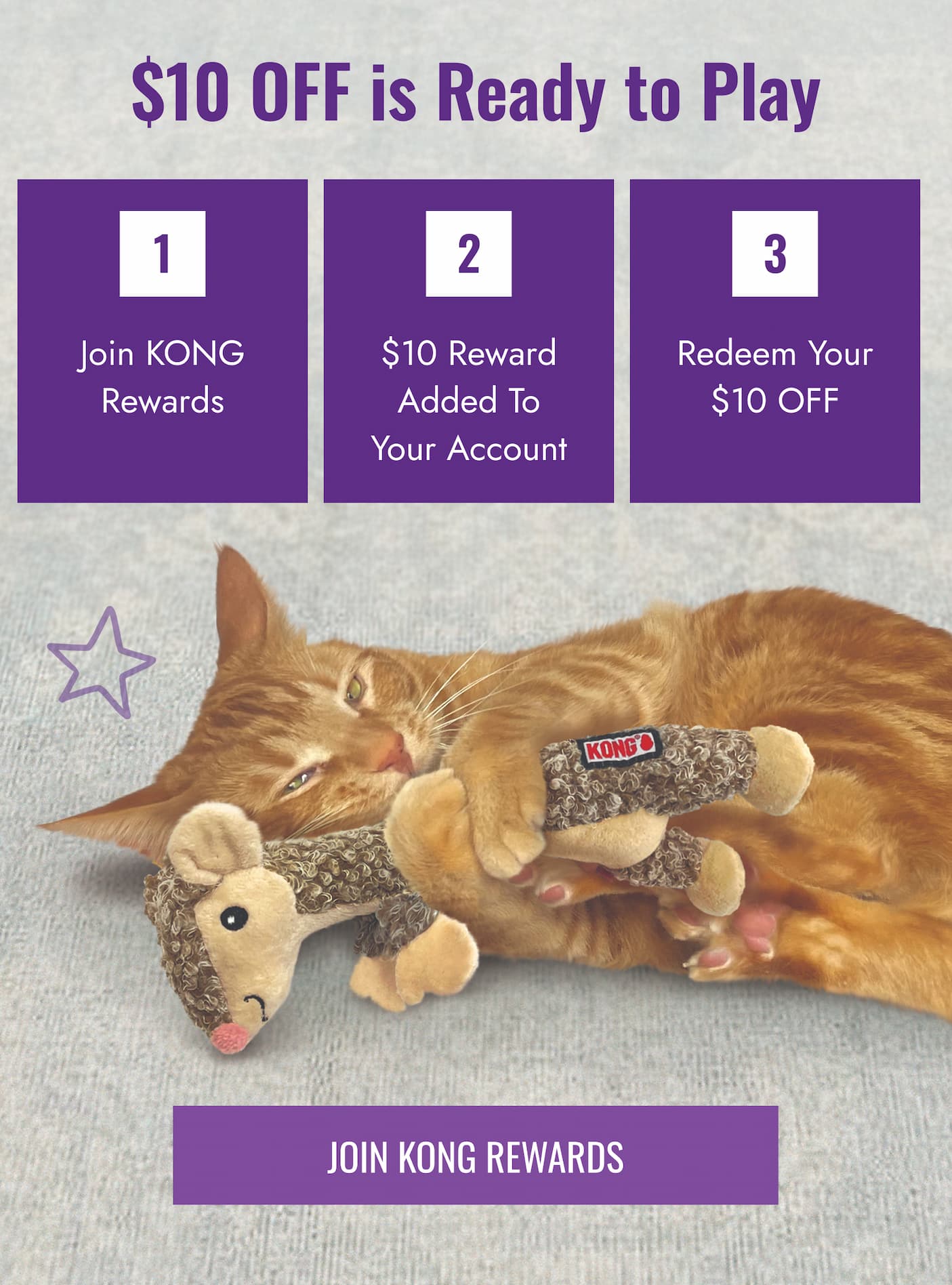 Get $10 when you join KONG Rewards