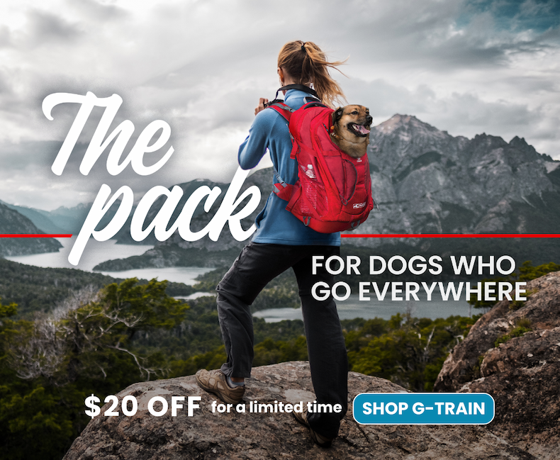 The pack for dogs who go everywhere - $20 off G-Train for a limited time