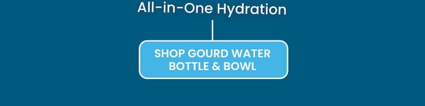 Shop Gourd Water Bottle & Bowl, best for all-in-one hydration