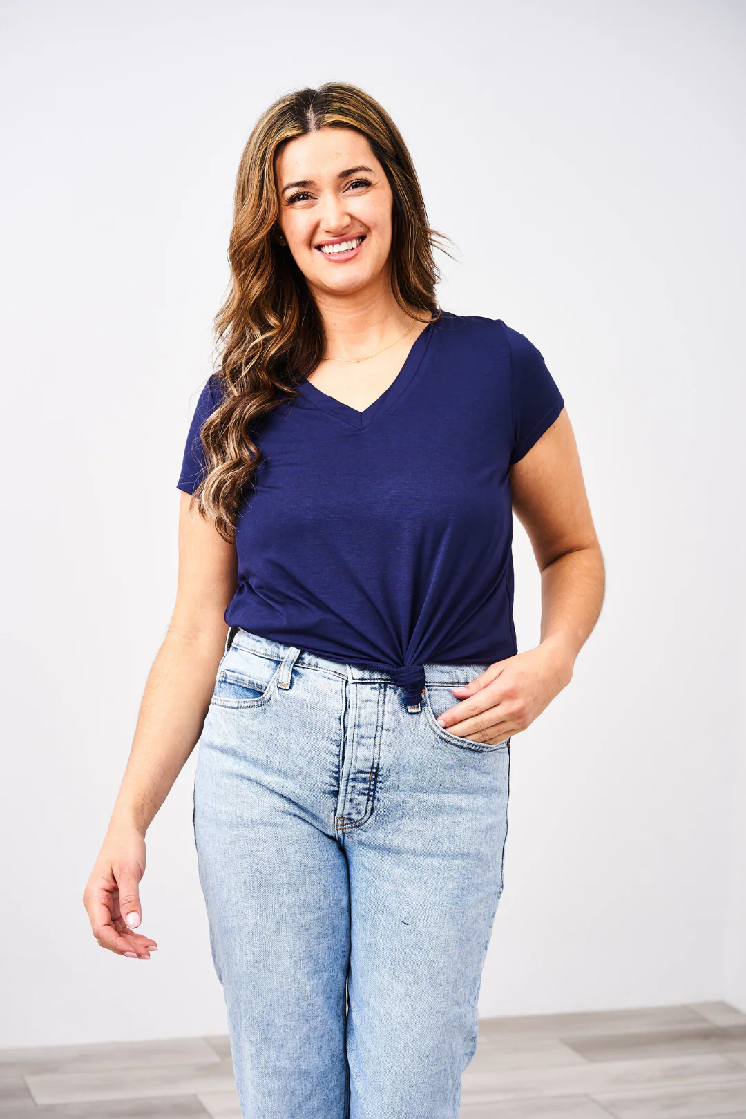 Image of V-Neck Boyfriend Nursing Tee