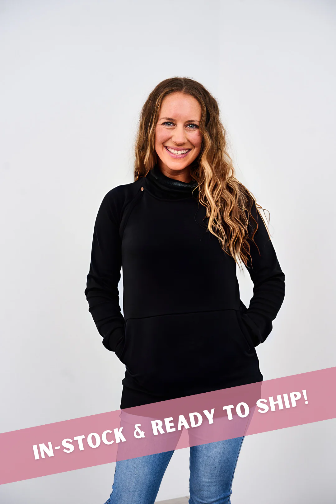 Image of IN STOCK Latched Mama Harbor Snap Nursing Pullover