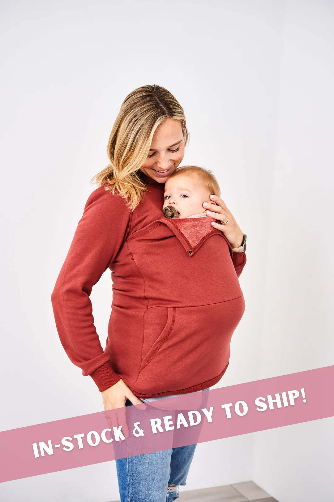 Image of IN STOCK Latched Mama Harbor Snap Nursing Pullover