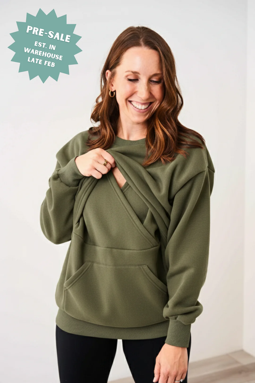 Image of Latched Mama 635 Snuggle-Up Nursing Pullover