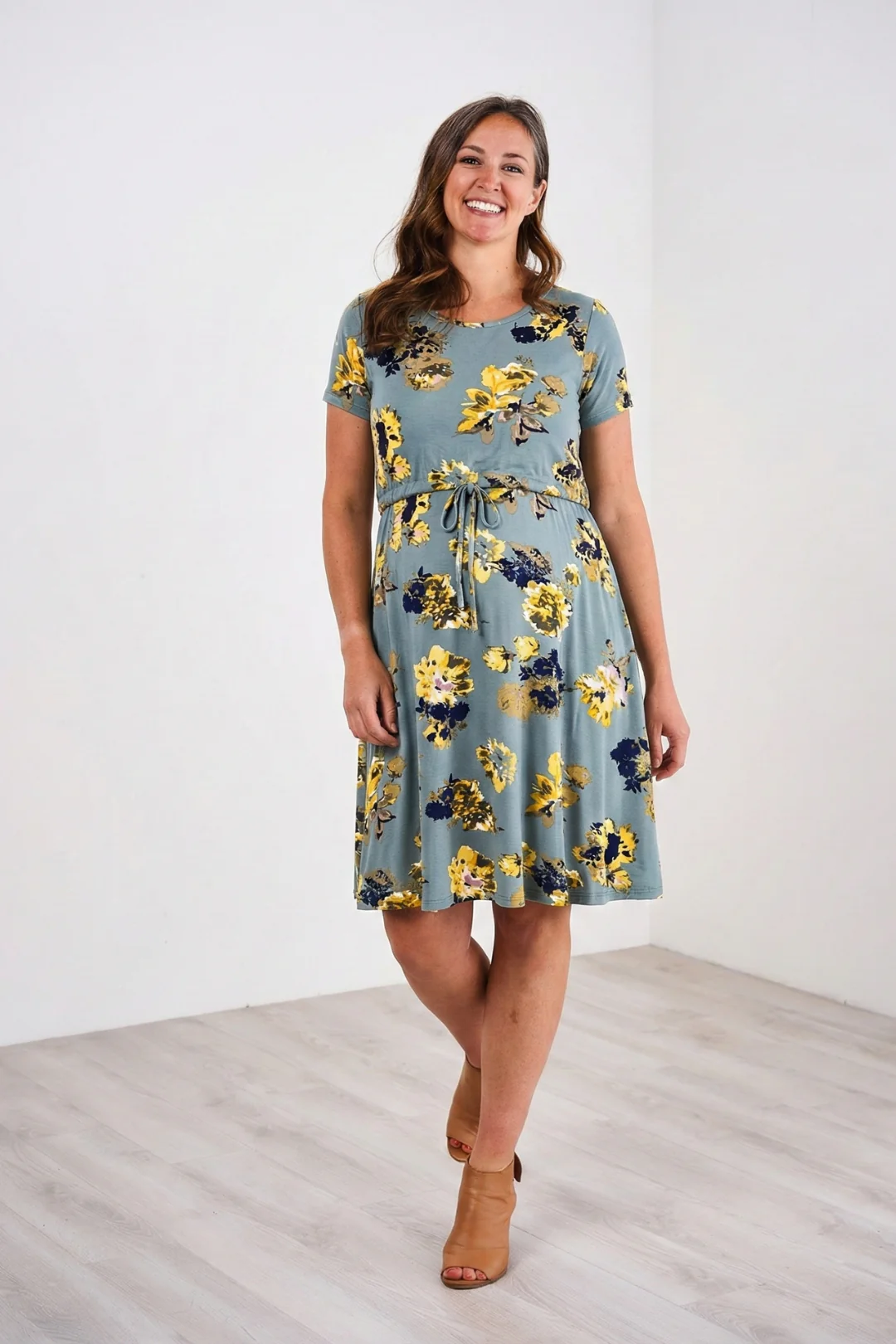 Latched Mama Drawstring T-Shirt Nursing Dress