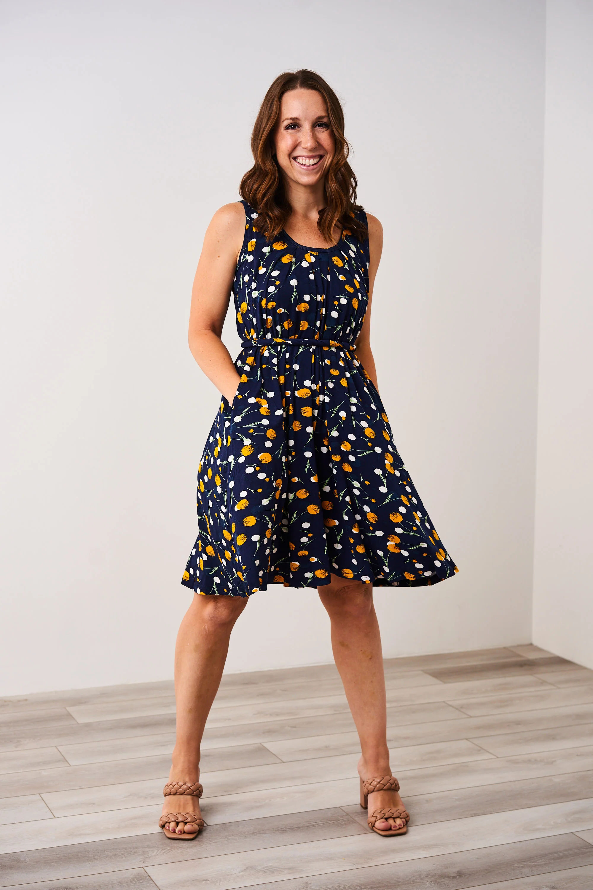 The Momper® Printed Nursing Romper - Standard / Dandelions