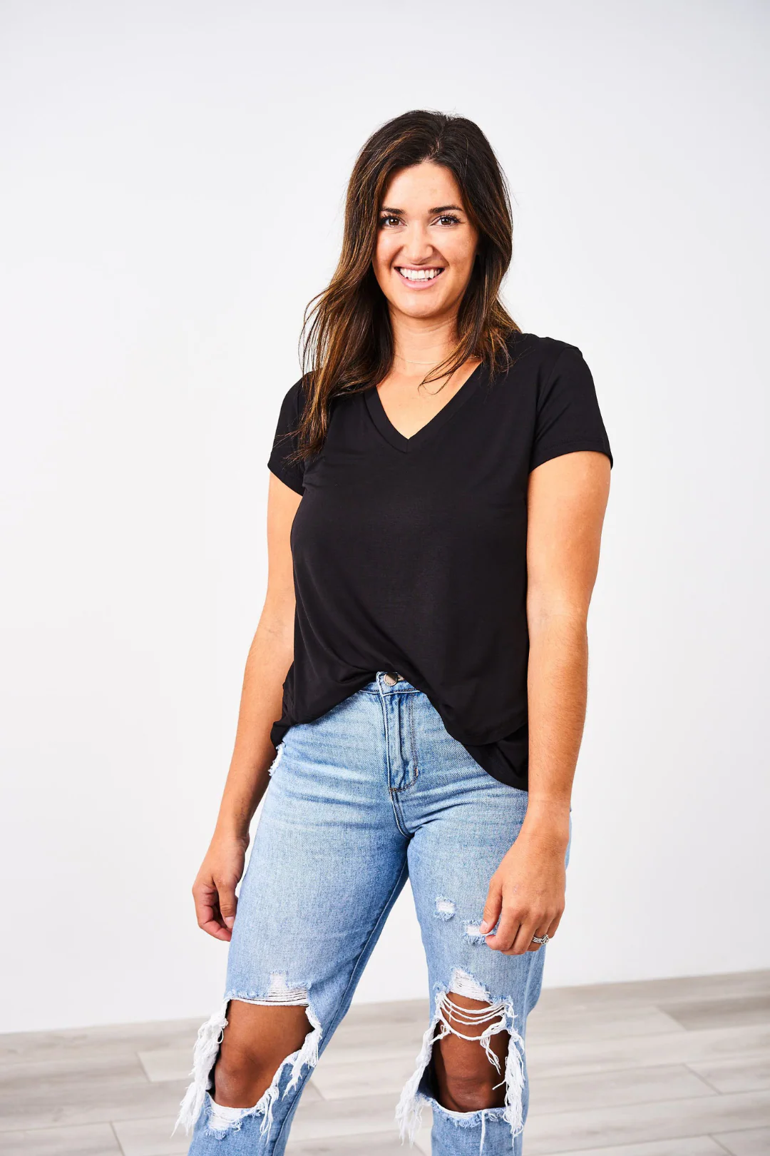 V-Neck Boyfriend Nursing Tee
