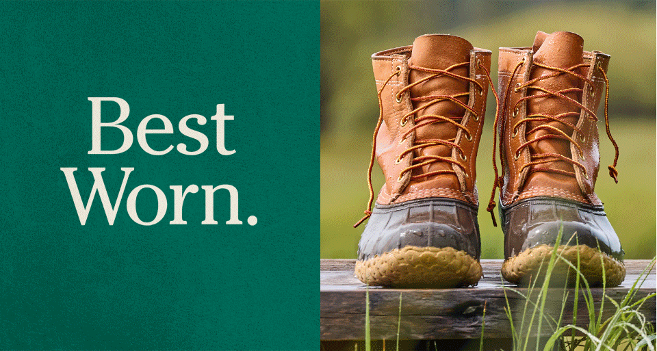 Best Worn. Images of people wearing Bean Boots outside.