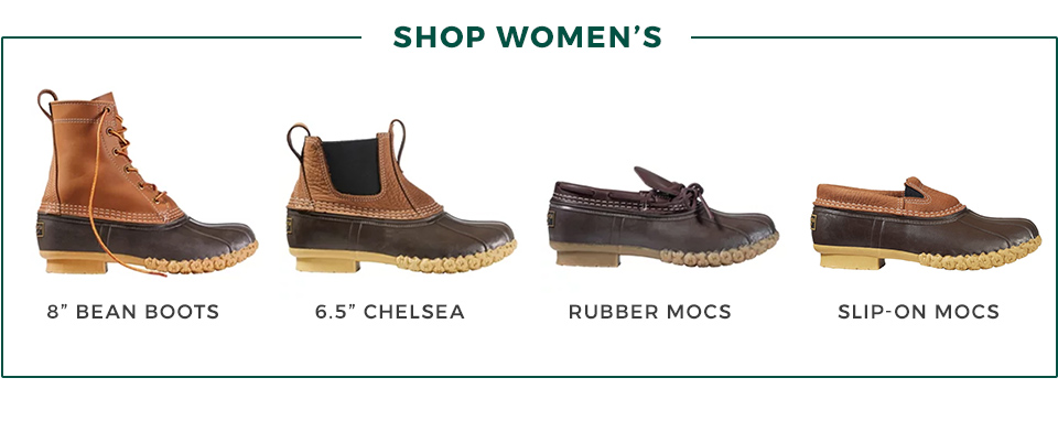 Bean Boot styles for women.