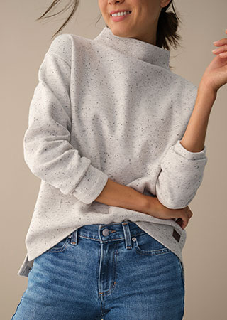 Double L Soft Donegal Sweatshirt