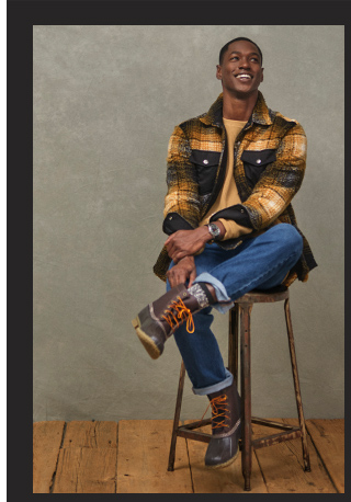Men's Signature Mixed Media Fleece Shirt Jacket