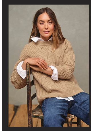Women's Signature Premium Cashmere Cable Sweater