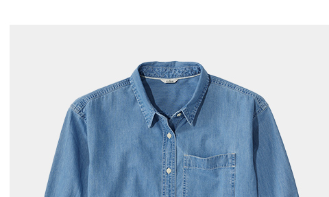 L.L.Bean Denim Boyfriend Shirt