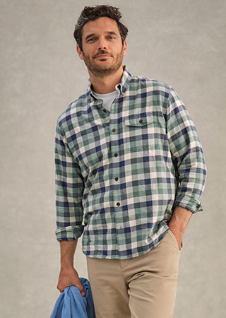 Brushed Jaspé Twill Shirt