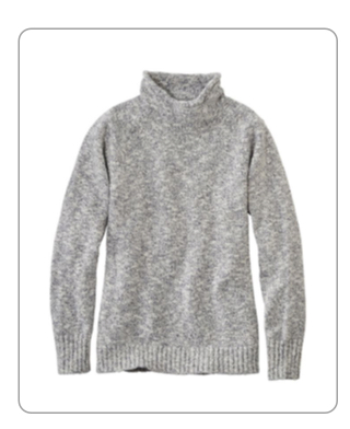 Women's Cotton Ragg Sweater, Funnelneck Pullover