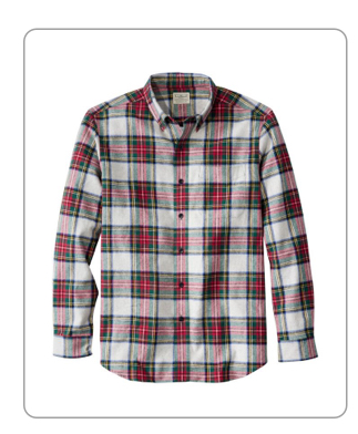 Men's Scotch Plaid Flannel Shirt, Traditional Fit