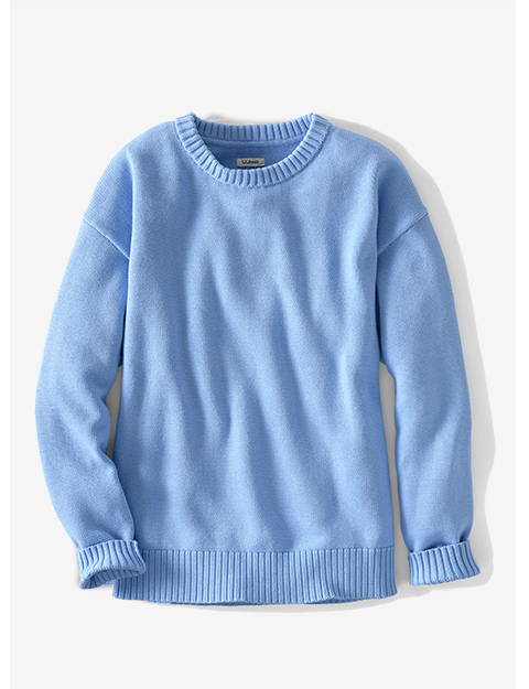 The Original Double L® Crewneck Sweater in Seaboard Blue