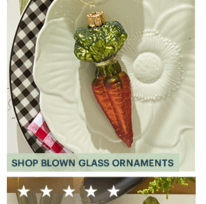 SHOP BLOWN GLASS ORNAMENTS