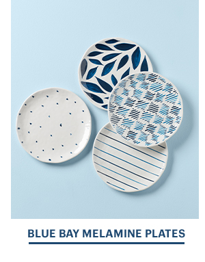 BLUE BAY MELAMINE PLATES