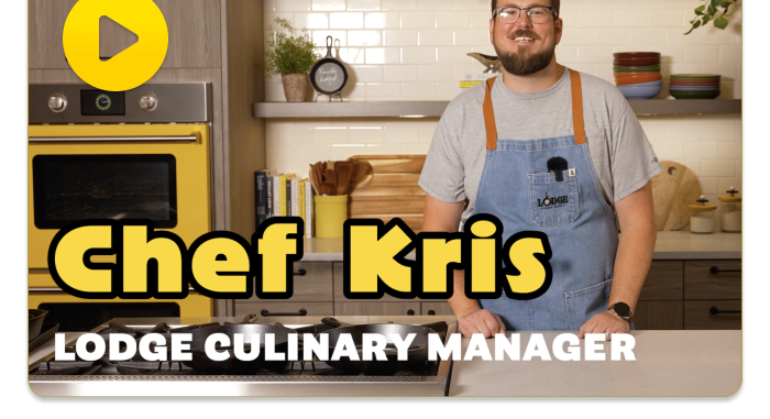 Video thumbnail of Chef Kris in a kitchen