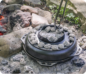 Cook-It-All in the pizza oven configuration