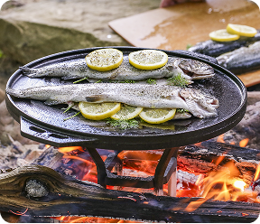 Fish frying on the Cook-It-All griddle