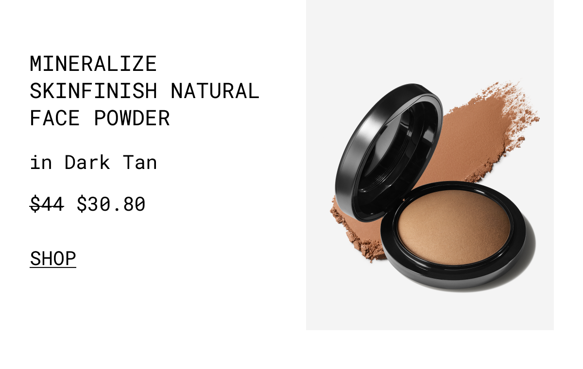 MINERALIZE SKINFINISH NATURAL FACE POWDER | in Dark Tan | $30.80 | SHOP