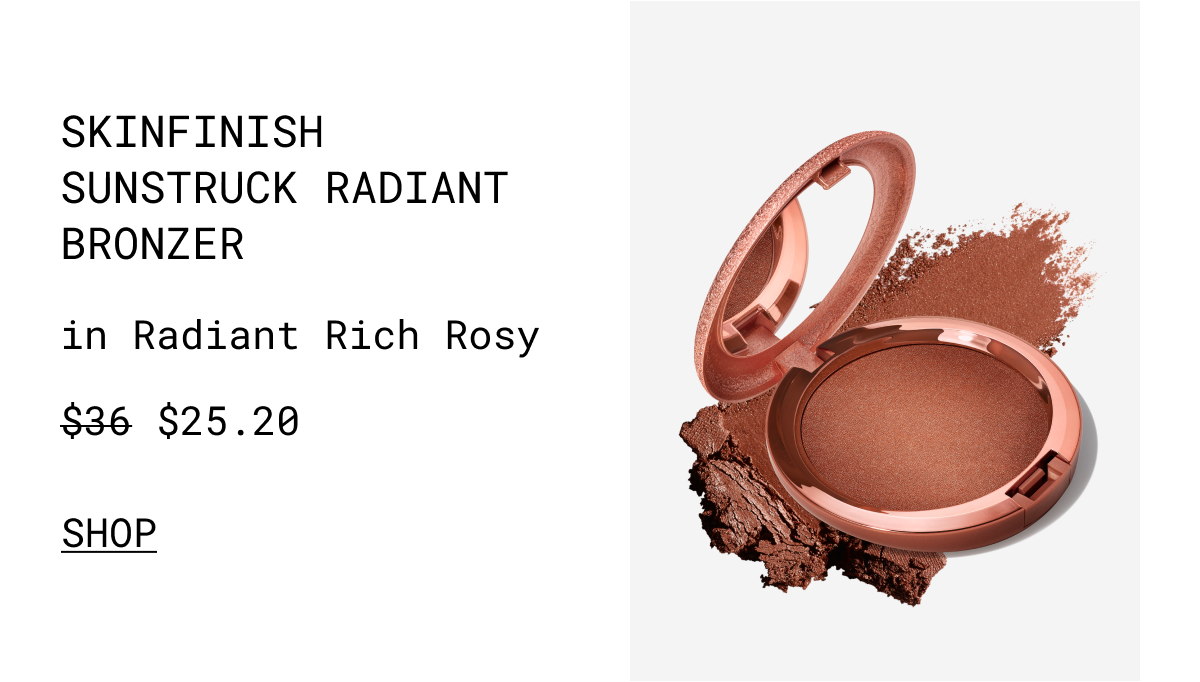 SKINFINISH SUNSTRUCK RADIANT BRONZER | in Radiant Rich Rosy | $25.20 | SHOP