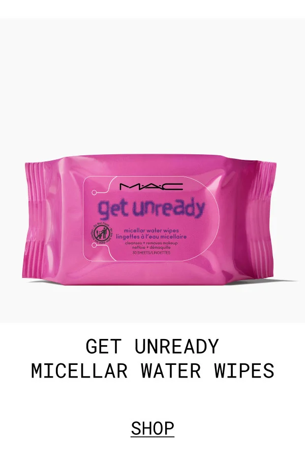 GET UNREADY MICELLAR WATER WIPES | SHOP