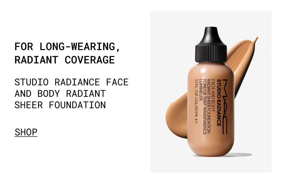 FOR LONG-WEARING, RADIANT COVERAGE | STUDIO RADIANCE FACE AND BODY RADIANT SHEER FOUNDATION | SHOP